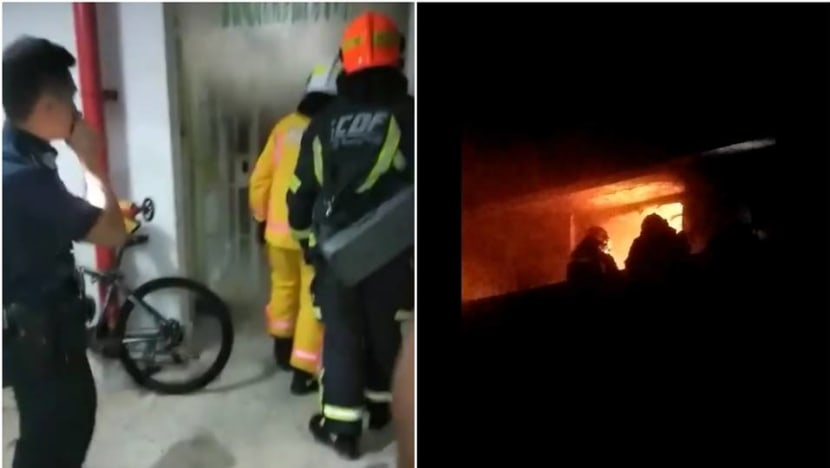 Six taken to hospital after fire breaks out at Boon Lay HDB flat Six taken to hospital after fire breaks out at Boon Lay HDB flat