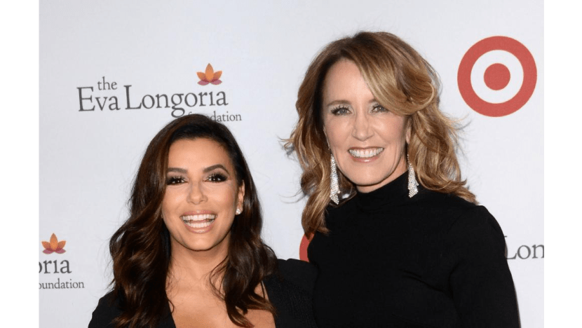 Eva Longoria and Felicity Huffman's Desperate Housewives reunion Eva Longoria and Felicity Huffman's Desperate Housewives reunion