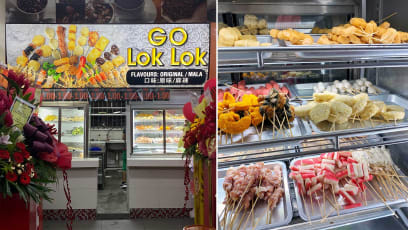 New Jurong West Lok Lok Stall Has $1 Skewers & Opens Till 2am