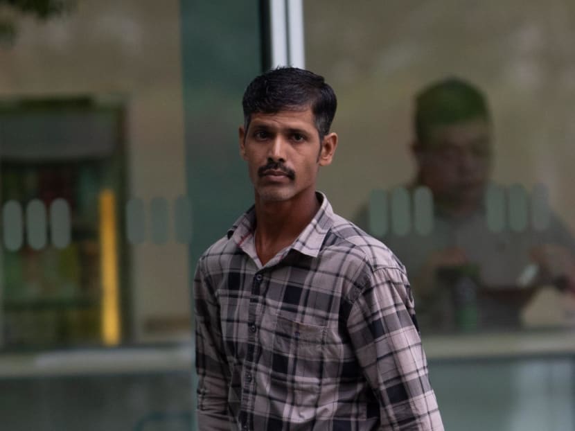 Ramu Chinnarasa arriving at the State Courts on Sept 19, 2024.