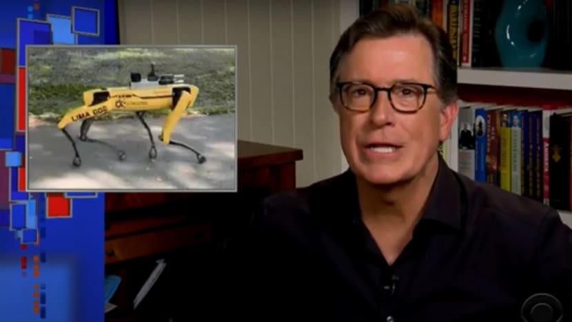 Stephen Colbert: Singapore's Robot Dog Reminds Him A Lot Of A Black Mirror Episode