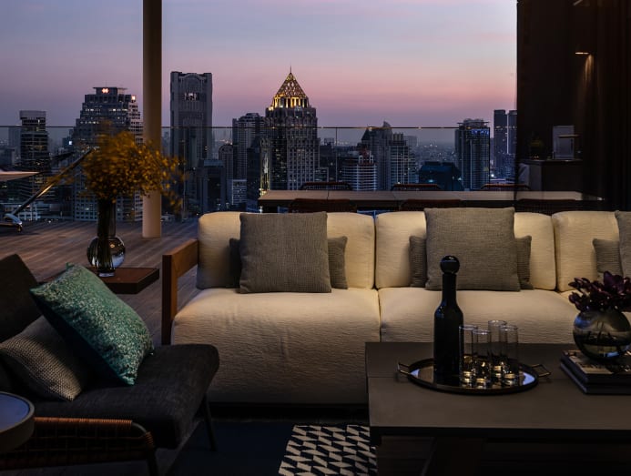 We tour a Hong Kong actor's Bangkok penthouse filled with Hermes furniture