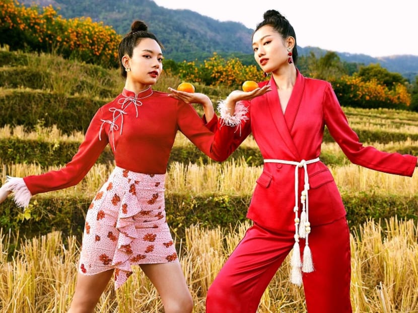Red dress for chinese new year hot sale