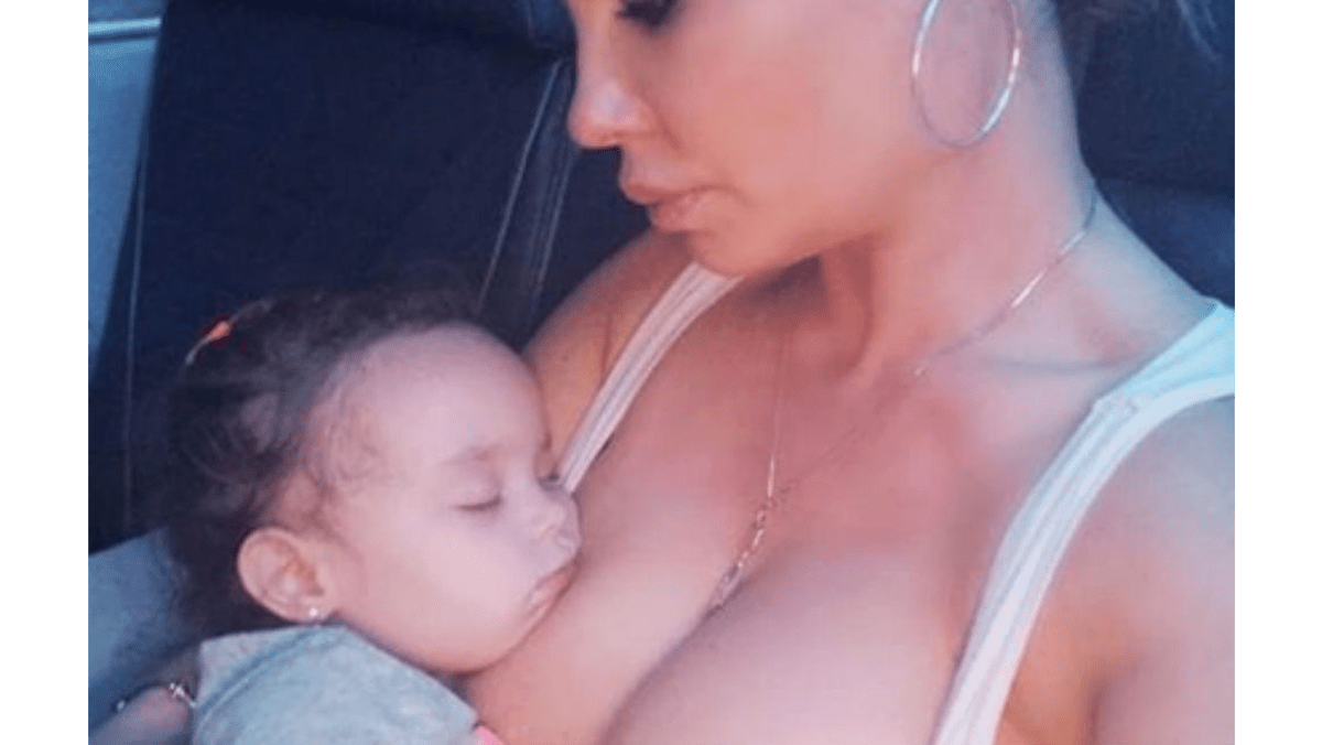 Coco Austin is still breastfeeding daughter Chanel, 2 - 8days