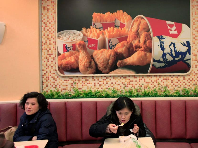 Diners at a KFC outlet in Shanghai. Photo: Reuters