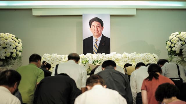日本前首相安倍晋三今天国葬 约4300人出席 