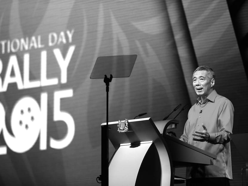 PM Lee covered a broad range of issues from domestic to foreign in the NDR yesterday. Photo: Don Wong