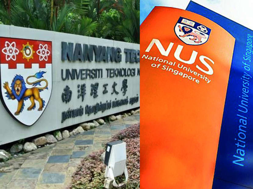 Nanyang Technology University and National University of Singapore. TODAY and Channel NewsAsia file photos