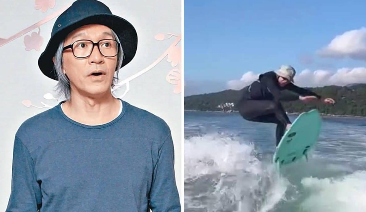 Stephen Chow, 60, Goes Wakesurfing; Impresses Everyone With His Skills