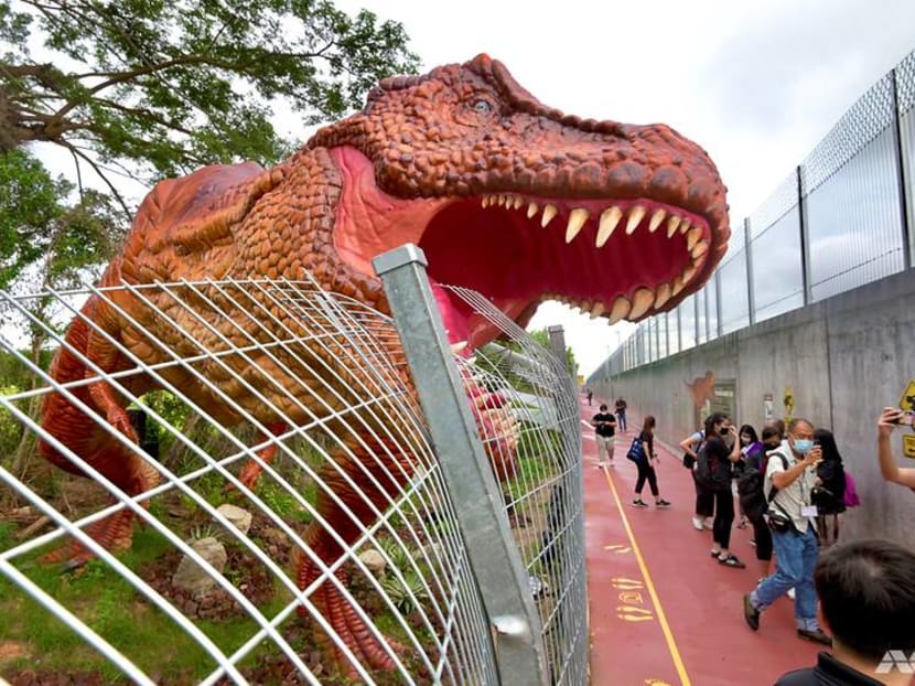 New 3.5km path linking Changi Airport and East Coast Park opens, featuring dinosaur exhibits