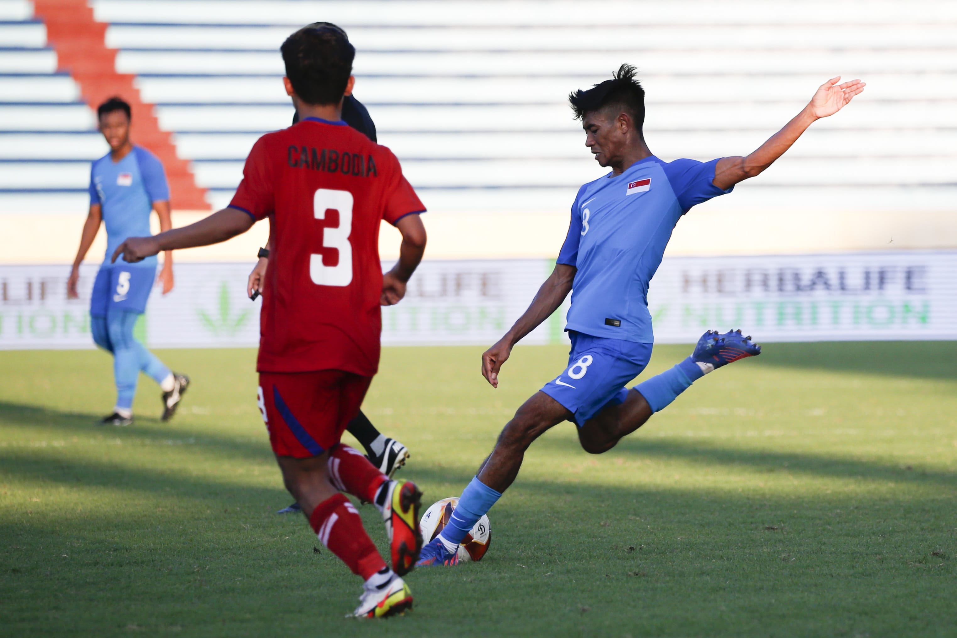 Singapore keep SEA Games football hopes alive after 1-0 win over Cambodia Singapore keep SEA Games football hopes alive after 1-0 win over Cambodia