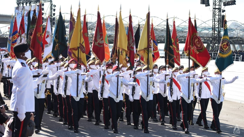 Quiet but dignified National Day ceremonial parade marks Singapore’s 56th birthday amid tightened COVID-19 measures Quiet but dignified National Day ceremonial parade marks Singapore’s 56th birthday amid tightened COVID-19 measures