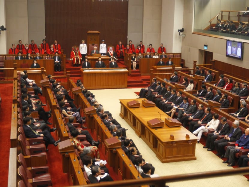 The 12th session of Singapore's Parliament reconvened for its second session today, May 16, 2014. Photo: Ernest Chua