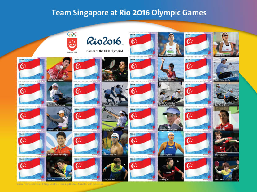 Schooling, Team Singapore athletes featured on new special edition stamps