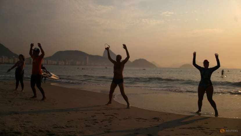 Brazilian swimmers beat pandemic blues in Rio waters Brazilian swimmers beat pandemic blues in Rio waters