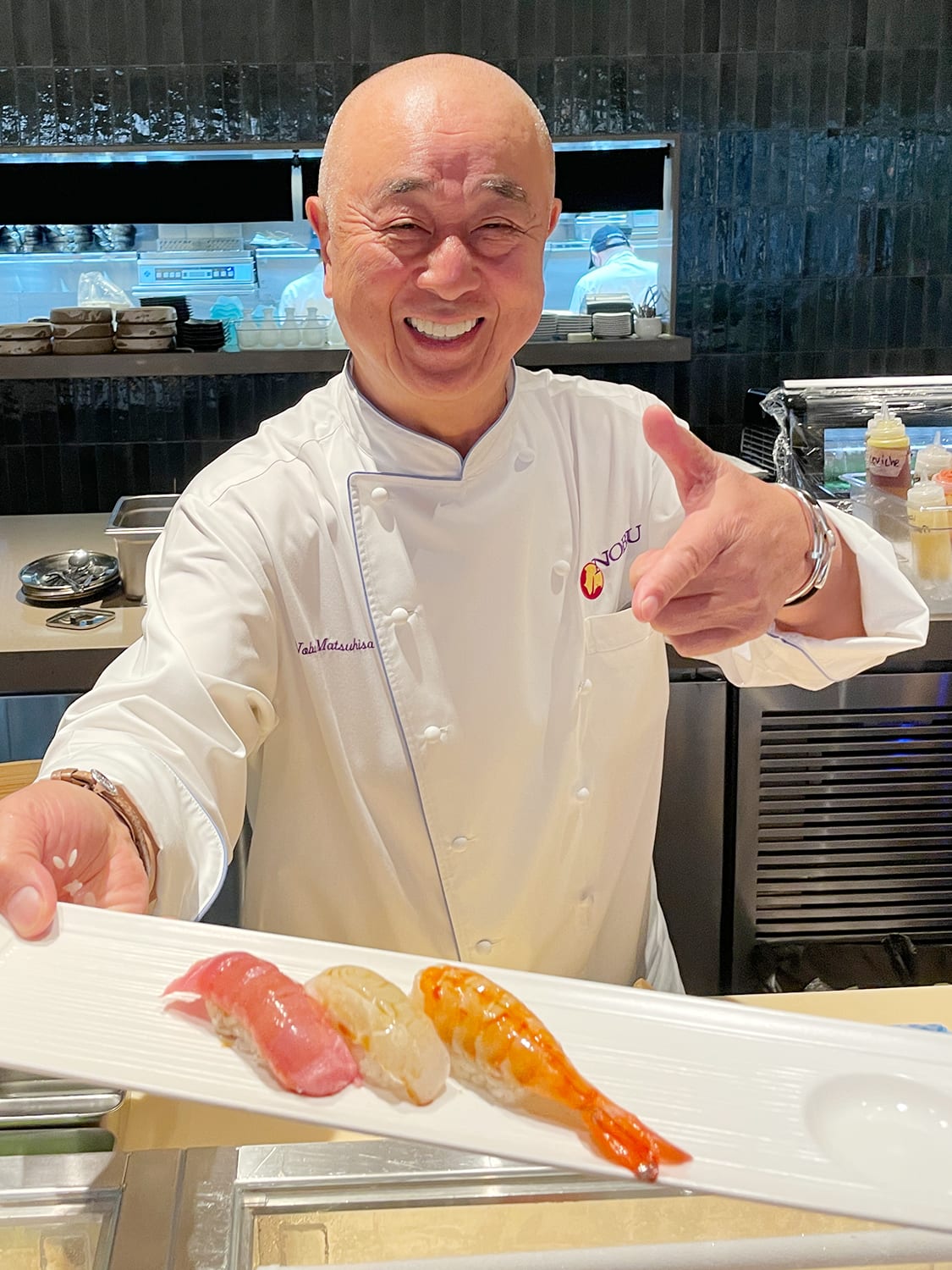 What does celebrity chef Nobu Matsuhisa like to eat when he returns