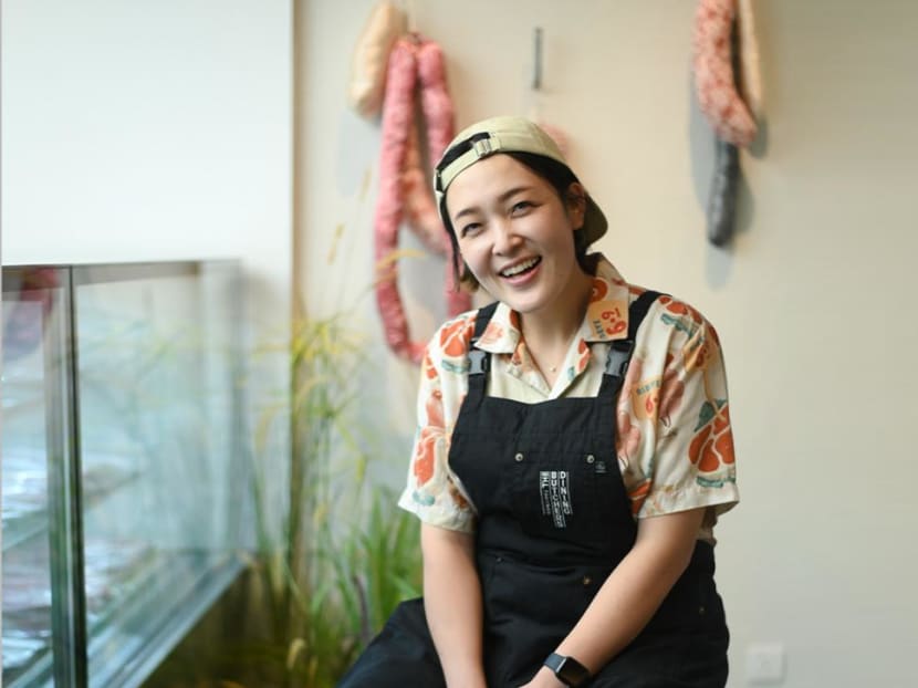 Meet the Korean female butcher in Singapore who's as skilled with a meat cleaver as cooking beef and pork