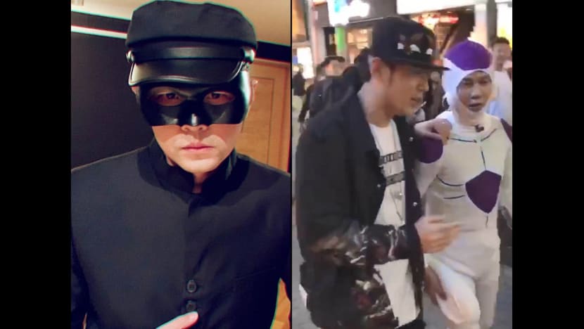 Jay Chou parties with Halloween revellers in Shibuya