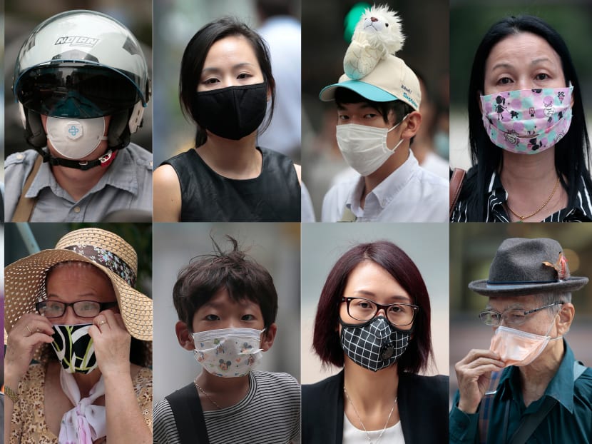 People wearing masks during the haze in Singapore last year. TODAY file photo