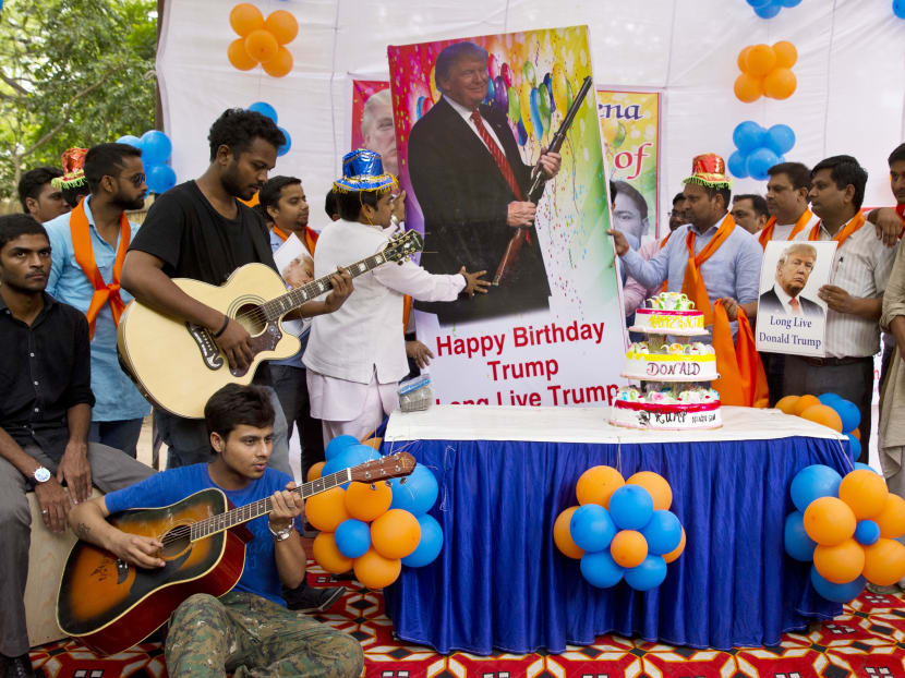 Gallery: Hindu group celebrates Trump birthday with cake in New Delhi