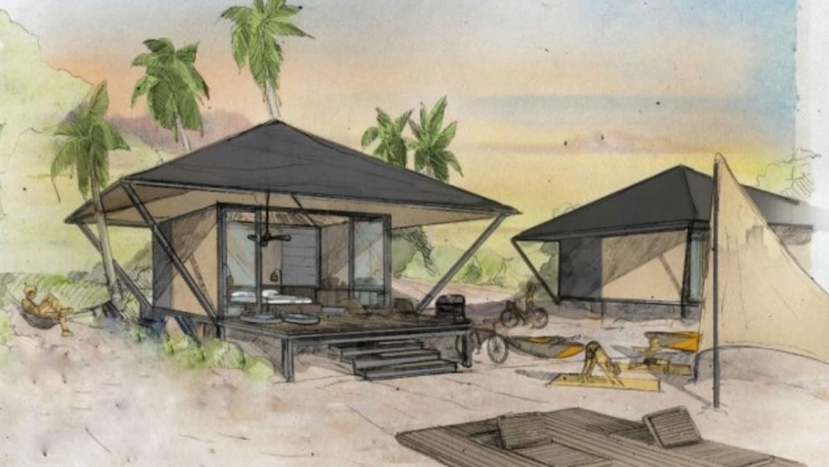 New on Lazarus Island — 9 air-conditioned glamping tents, water sports facility and 'gourmet' convenience store