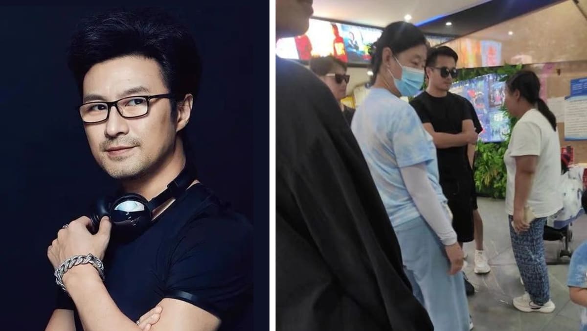 Zhang Ziyi's husband Wang Feng spotted at movies with kids… and 2 bodyguards and 2 nannies