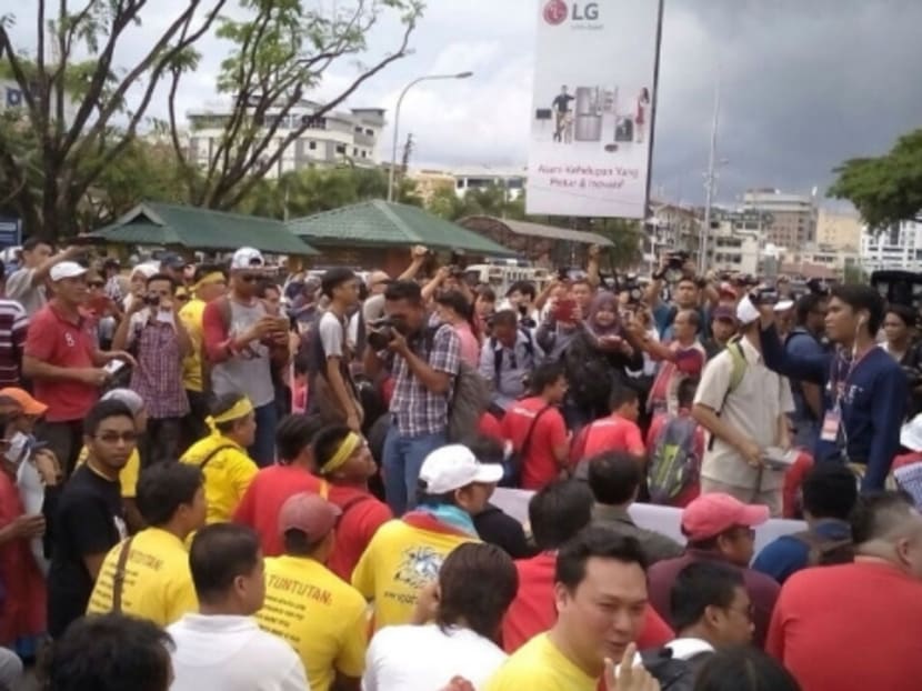 This file picture shows Bersih supporters gathering beside Padang Merdeka in Kota Kinabalu on May 1, 2015, for the May Day rally. Photo: The Malay Mail Online