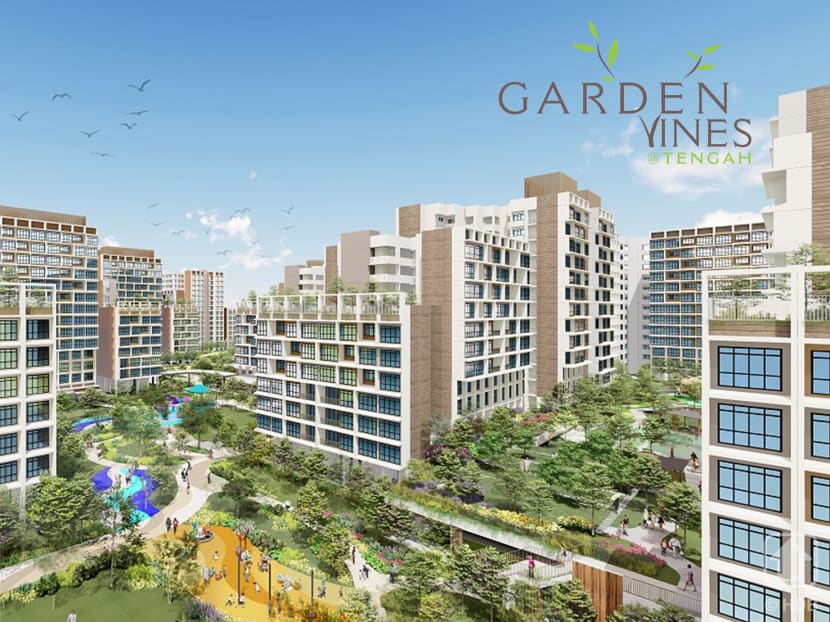 An artist's impression of the Garden Vines @ Tengah project.