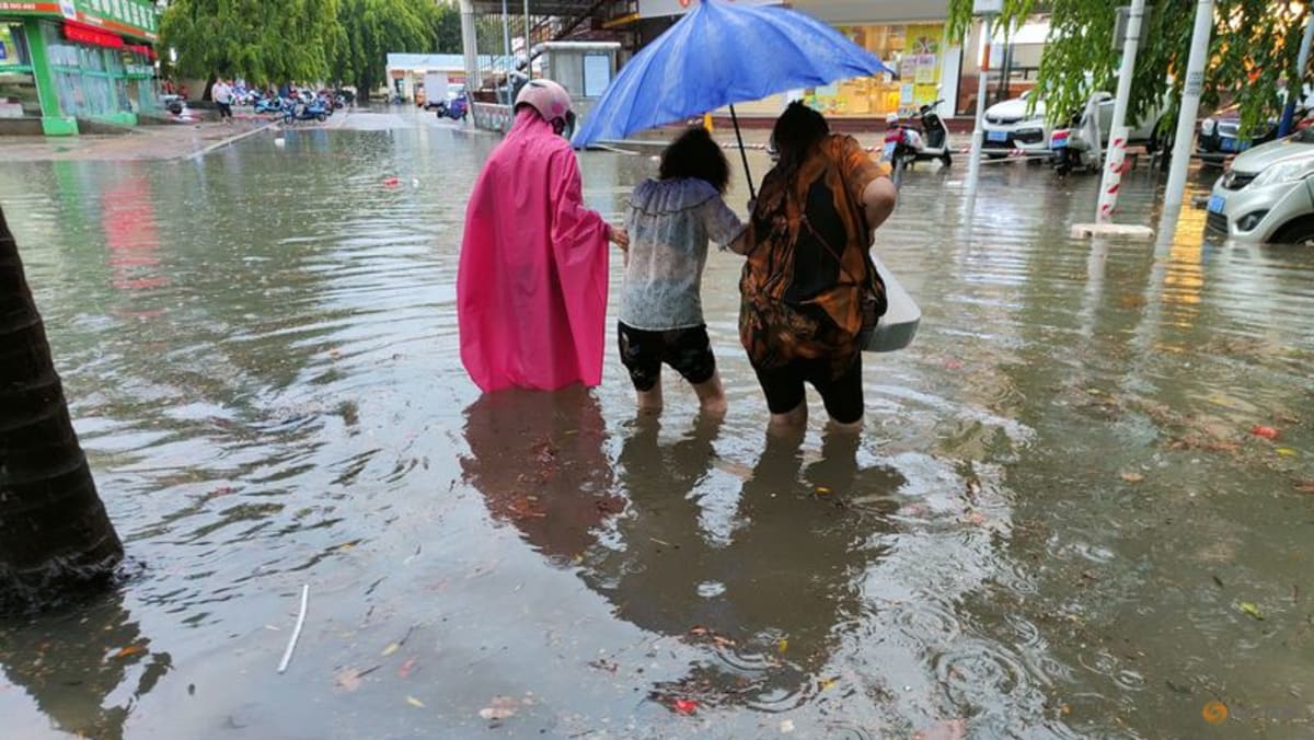 China hit by first typhoon of the year, record rainfall predicted