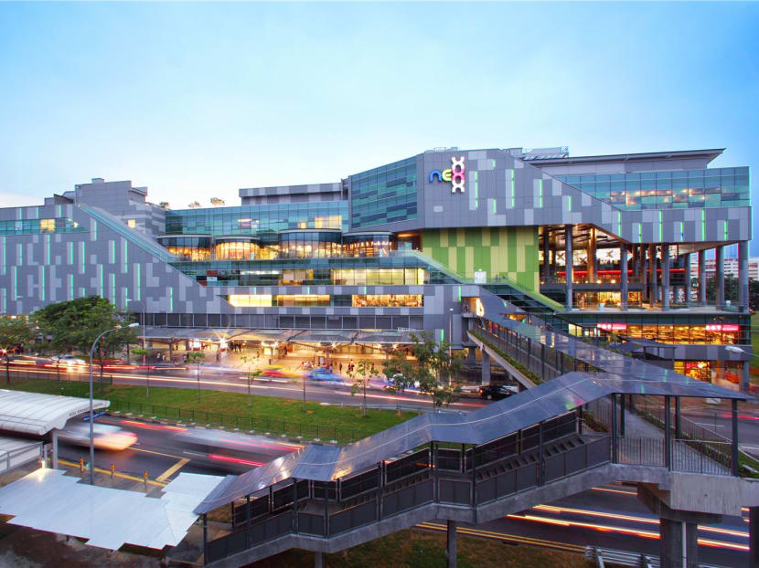 The incident happened on the fourth floor of the Nex shopping mall at around 7.10pm on March 18, 2019. The incident happened on the fourth floor of the Nex shopping mall at around 7.10pm on March 18, 2019.