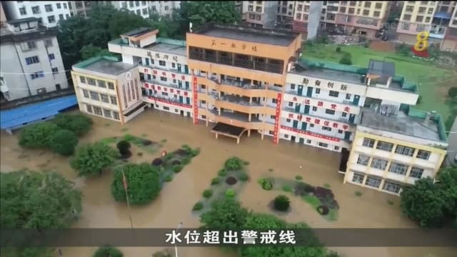 中国南部多地暴雨成灾 估计数百万人受影响