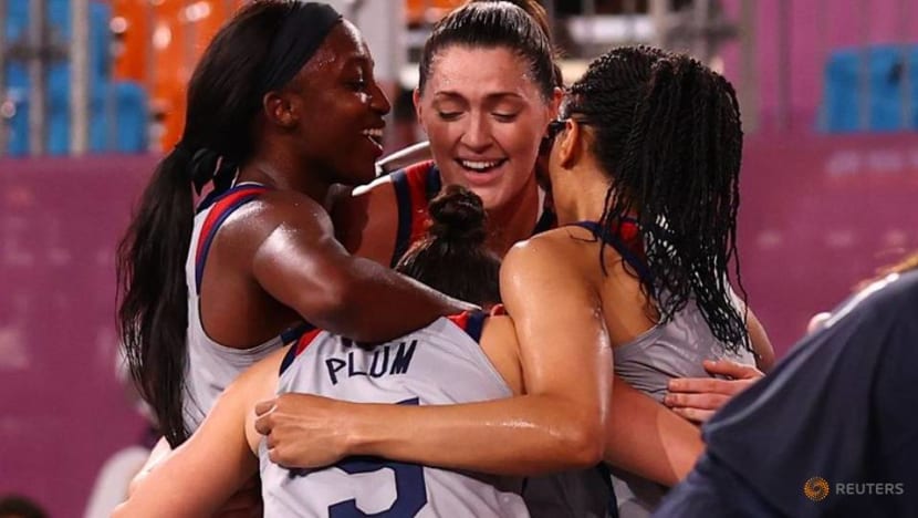 Olympics-Basketball 3x3-US women defeat ROC to claim first ever gold medal at Games