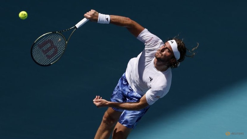 Andreescu leaves court in wheelchair, Tsitsipas into Miami last 16 Andreescu leaves court in wheelchair, Tsitsipas into Miami last 16
