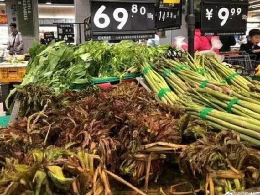 The price of the spring vegetable in Beijing makes it more expensive than pork, which costs an average 8 to 10 yuan for 500g there, according to a news report.
