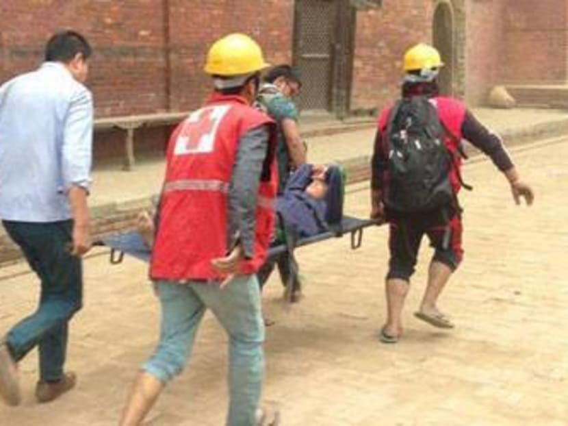 The Singapore Red Cross (SRC) will be disbursing SGD 50,000 worth of relief items and emergency supplies in response to the earthquake that struck Nepal on Saturday. Photo: International Red Cross and Red Crescent Movement