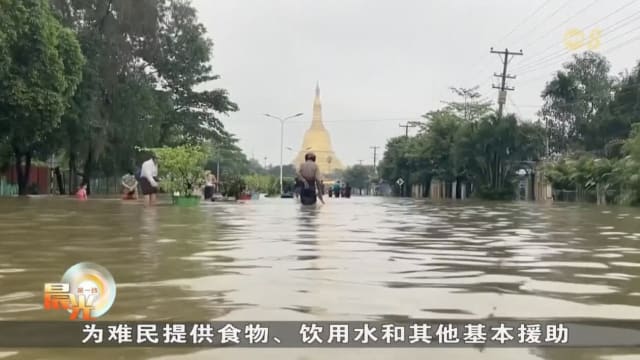 缅甸和印度东北部天降暴雨 洪灾迫使民众撤离家园