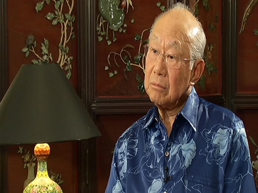 Dr Lee Suan Yew said Mr Lee made him study harder. Photo: Screengrab of the interview with Dr Lee