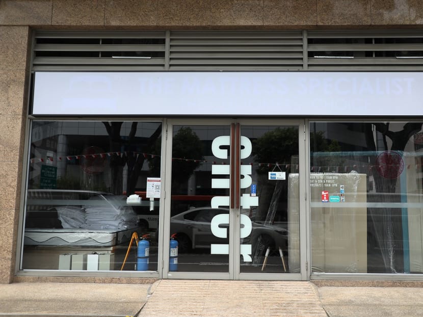 The Mattress Specialist at Ubi Road was closed with the signboard removed on Wednesday, Aug 11, 2021. The Mattress Specialist at Ubi Road was closed with the signboard removed on Wednesday, Aug 11, 2021.