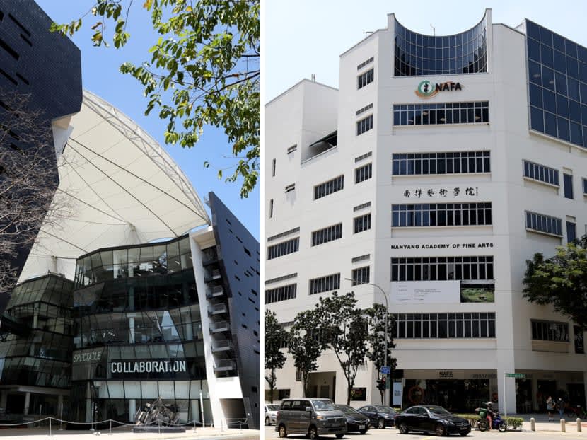 The new arts university is a tie-up between Lasalle College of the Arts and Nanyang Academy of Fine Arts (Nafa), though both will continue as separate colleges as well.
