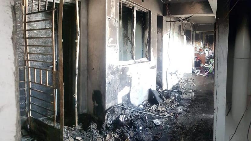 Four taken to hospital, residents evacuated after fire at Tampines HDB block Four taken to hospital, residents evacuated after fire at Tampines HDB block