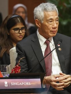 Prime Minister Lee Hsien Loong at the 43rd ASEAN Summit in Jakarta on September 5, 2023. 