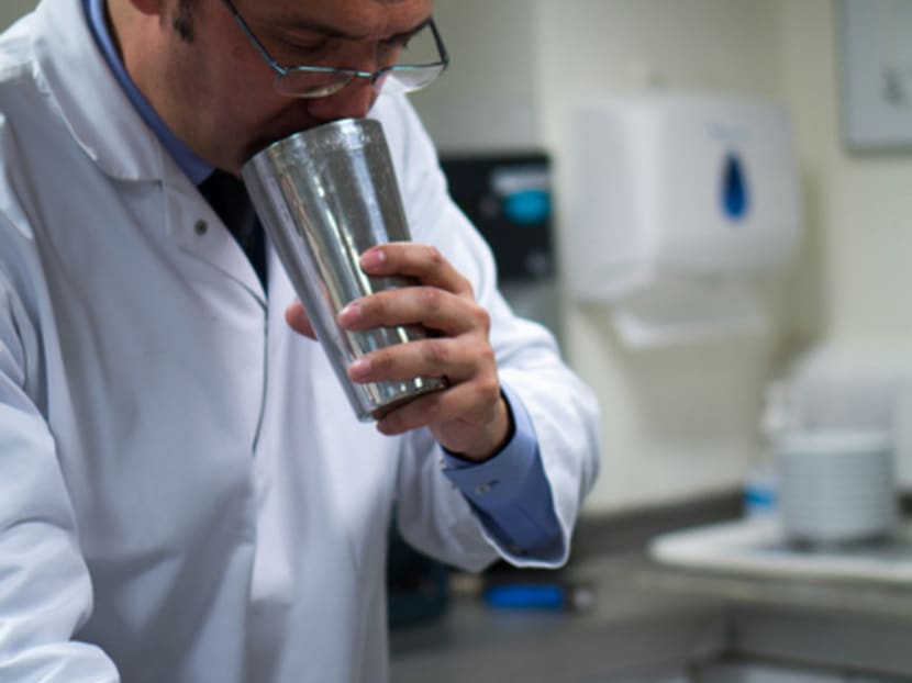 This man tastes coffee for a living
