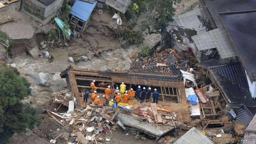 Heavy rain in southern Japan leaves up to six dead, 3 missing