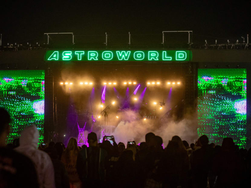 Rapper Travis Scott performing during the Astroworld Festival at NRG Stadium in Houston, Texas, on Nov 9, 2019.