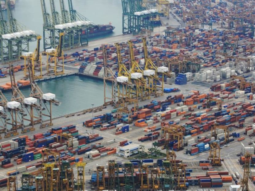 The Ministry of Trade and Industry has now revised its full-year GDP forecast upwards, from between 0 and 1 per cent previously to between 0.5 and 1 per cent. The Ministry of Trade and Industry has now revised its full-year GDP forecast upwards, from between 0 and 1 per cent previously to between 0.5 and 1 per cent.