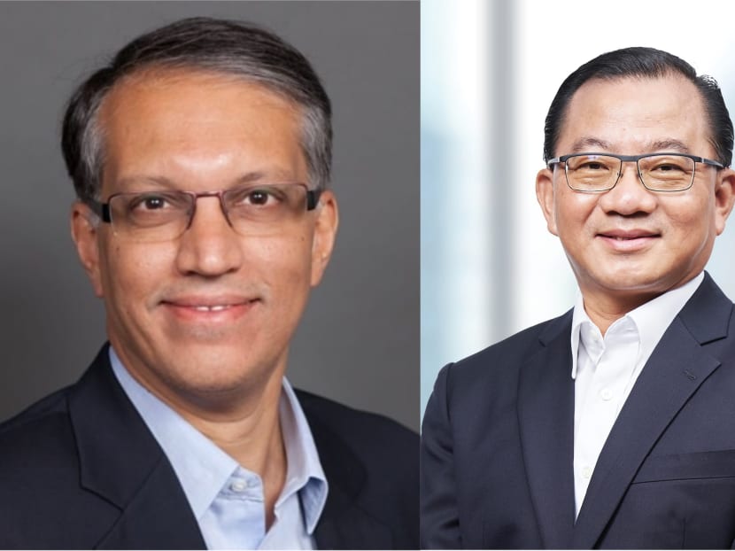 Mr Vipul Chawla (left), who is currently president of Pizza Hut International, will take over the reins from Mr Seah Kian Peng (right) at FairPrice Group on Apr 5.