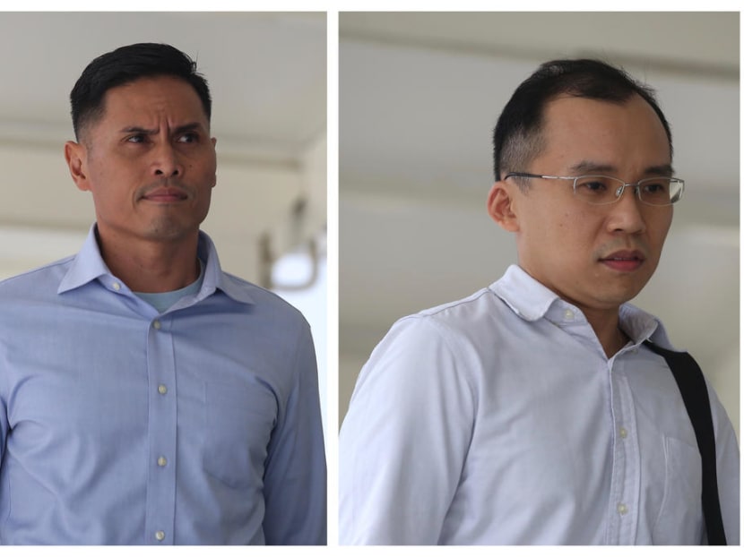 First Senior Warrant Officer Nazhan Mohamed Nazi (left) and Lieutenant Kenneth Chong Chee Boon received more jail time after the High Court reinstated a more serious charge against them. First Senior Warrant Officer Nazhan Mohamed Nazi (left) and Lieutenant Kenneth Chong Chee Boon received more jail time after the High Court reinstated a more serious charge against them.