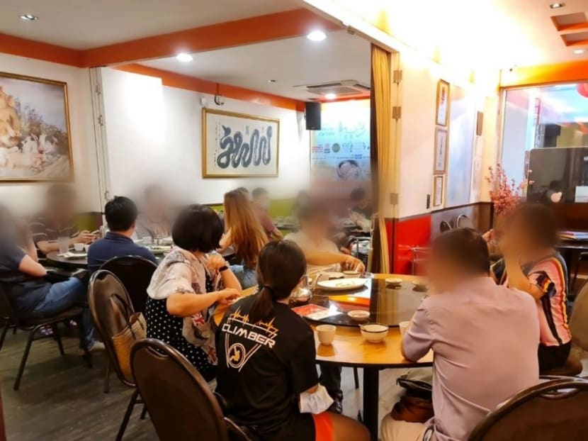 On Sept 12, 2020, Kim’s Place Seafood Restaurant at 45 Joo Chiat Place was found to have allowed an extended family of more than five to be seated across three tables.