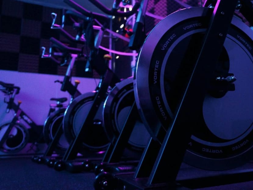 Gym pod spin class sales