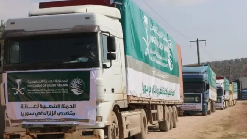 20 lori Saudi lintas sempadan Syria; bawa bantuan bagi mangsa gempa